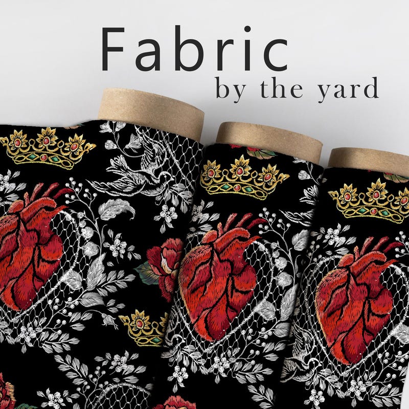 Gothic Fabric Etsy