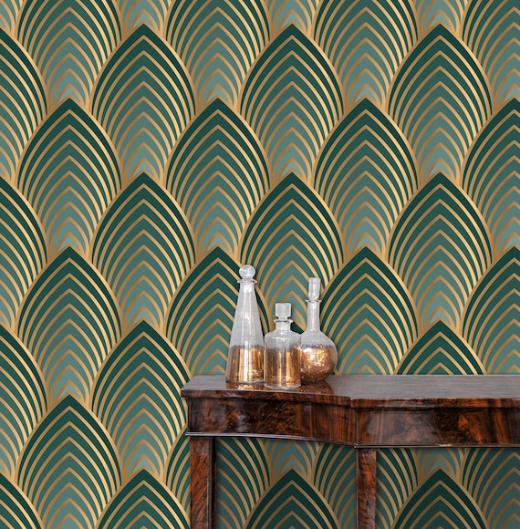 Art Deco Peel and Stick Wallpaper