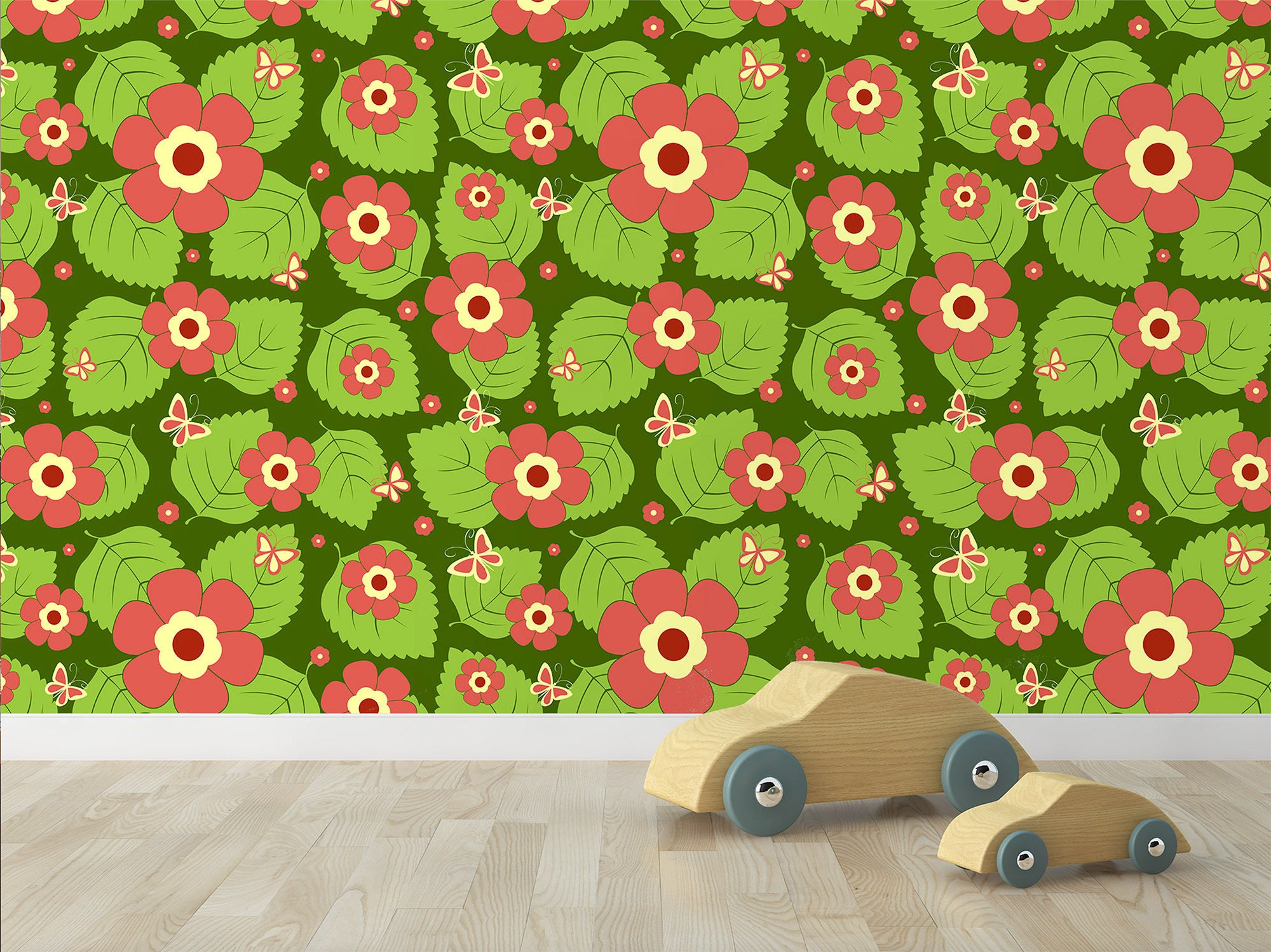 Retro Wallpaper Mid Century Wallpaper Vintage Wallpaper Etsy