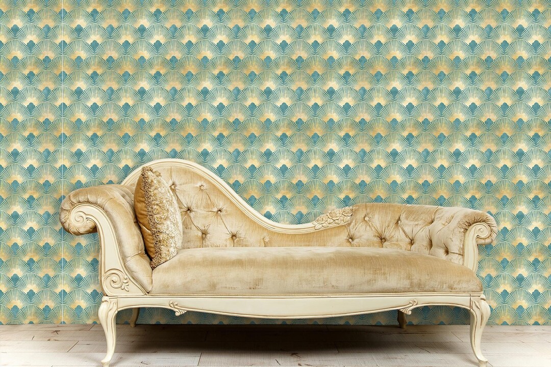 Art Deco Wallpaper, Art Nouveau Wallpaper, Geometric Wallpaper, Antique ...