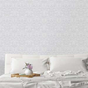 Damask Wallpaper, Victorian Wallpaper, Peel and Stick Wallpaper, Antique Wallpaper, Vintage Wallpaper, Fabric Wallpaper