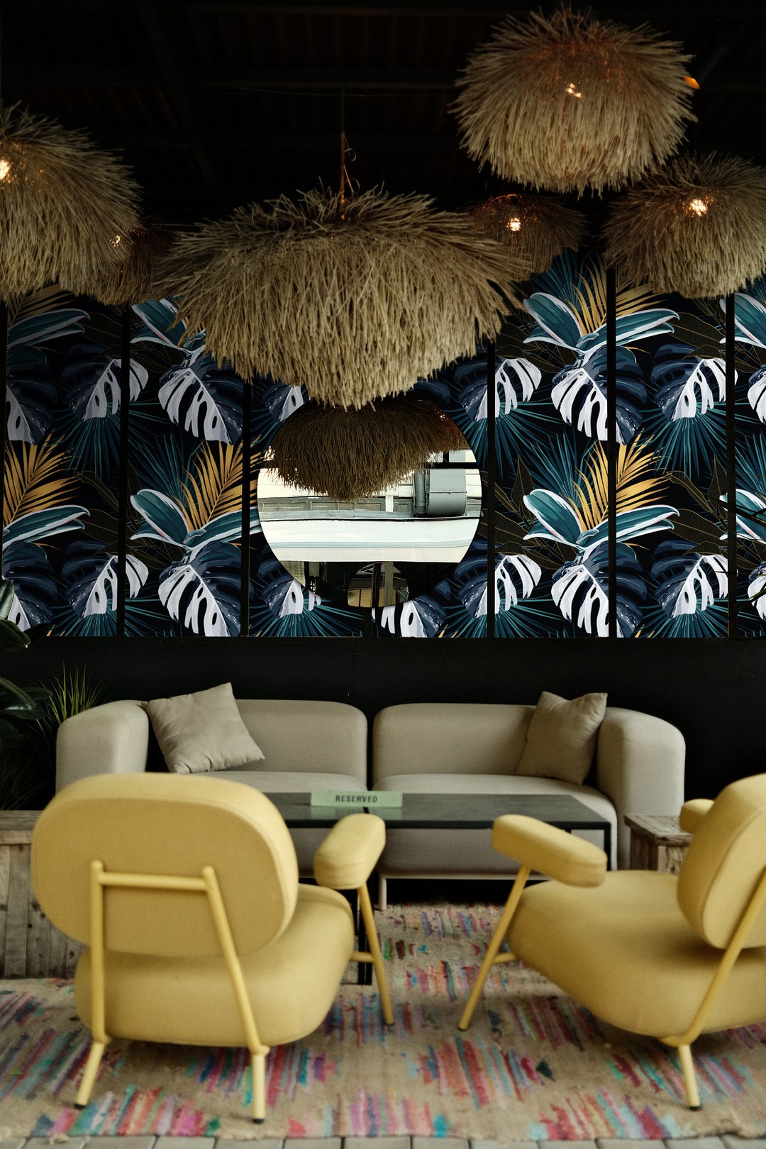 Tropical Wallpaper, Moody Wallpaper, Dark Wallpaper, Botanical