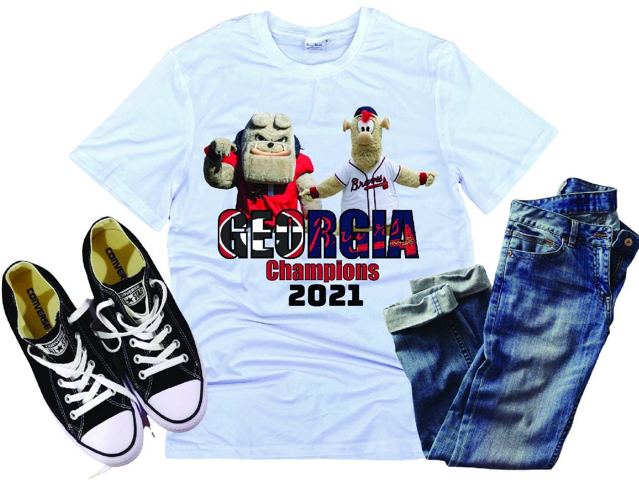 Georgia Bulldogs Braves 2021 Champions UGA Shirt - Ink In Action