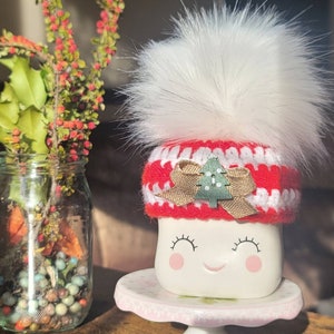 Christmas Marshmallow Mug Hat