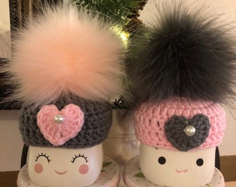 Valentines Marshmallow Mug Hats