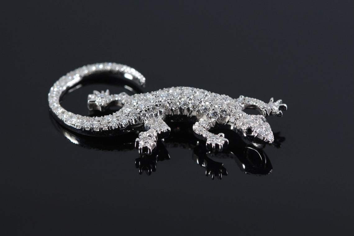 jackie iii white rose gold lizard