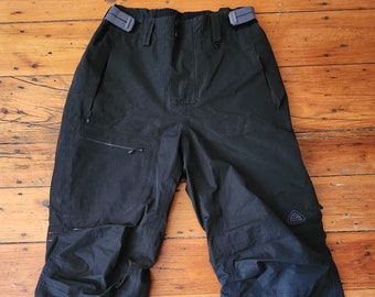 Vintage 90s Nike ACG Gore-Tex Ski Snowboarding Black Pants Sz M