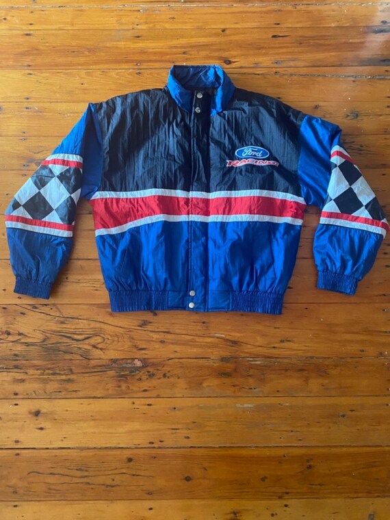 Vintage 90's Ford Racing NASCAR Jacket Xl - Etsy