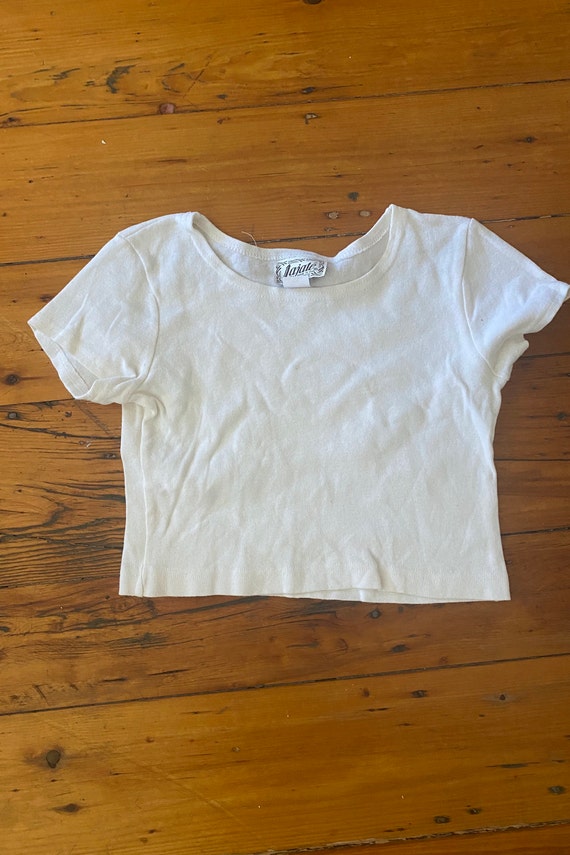 Vintage 90's Blank Cropped T shirt