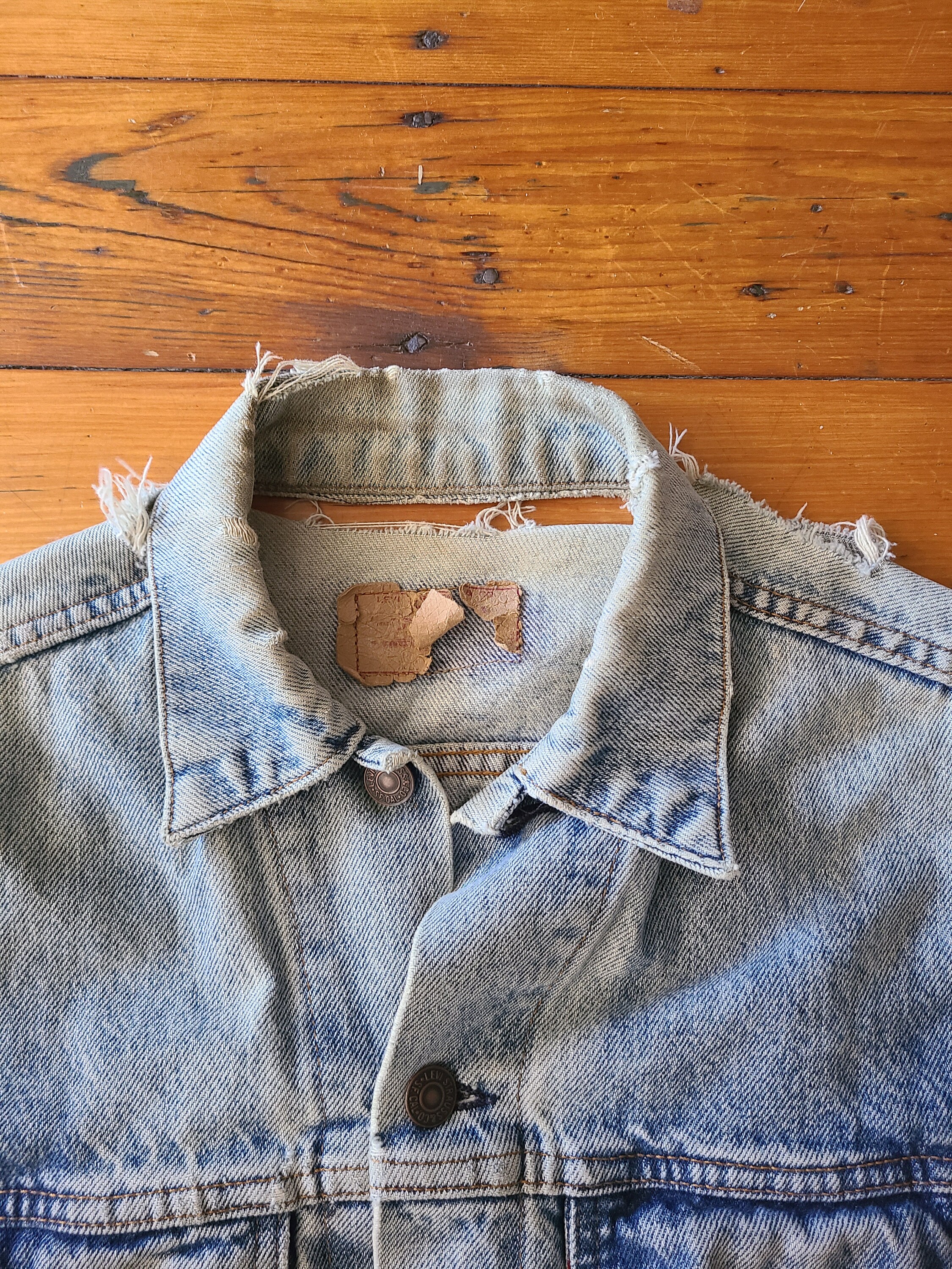 Vintage 80s Levis Denim Jacket Made in USA Sz L - Etsy