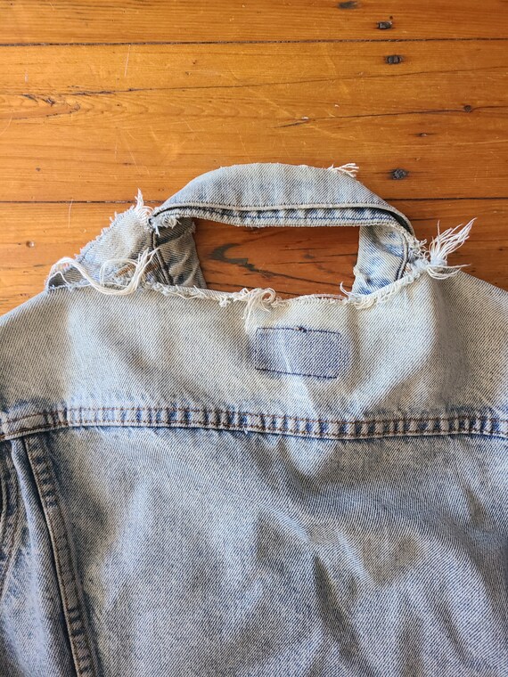 Vintage 80s Levis Denim Jacket Made in USA Sz L - image 4