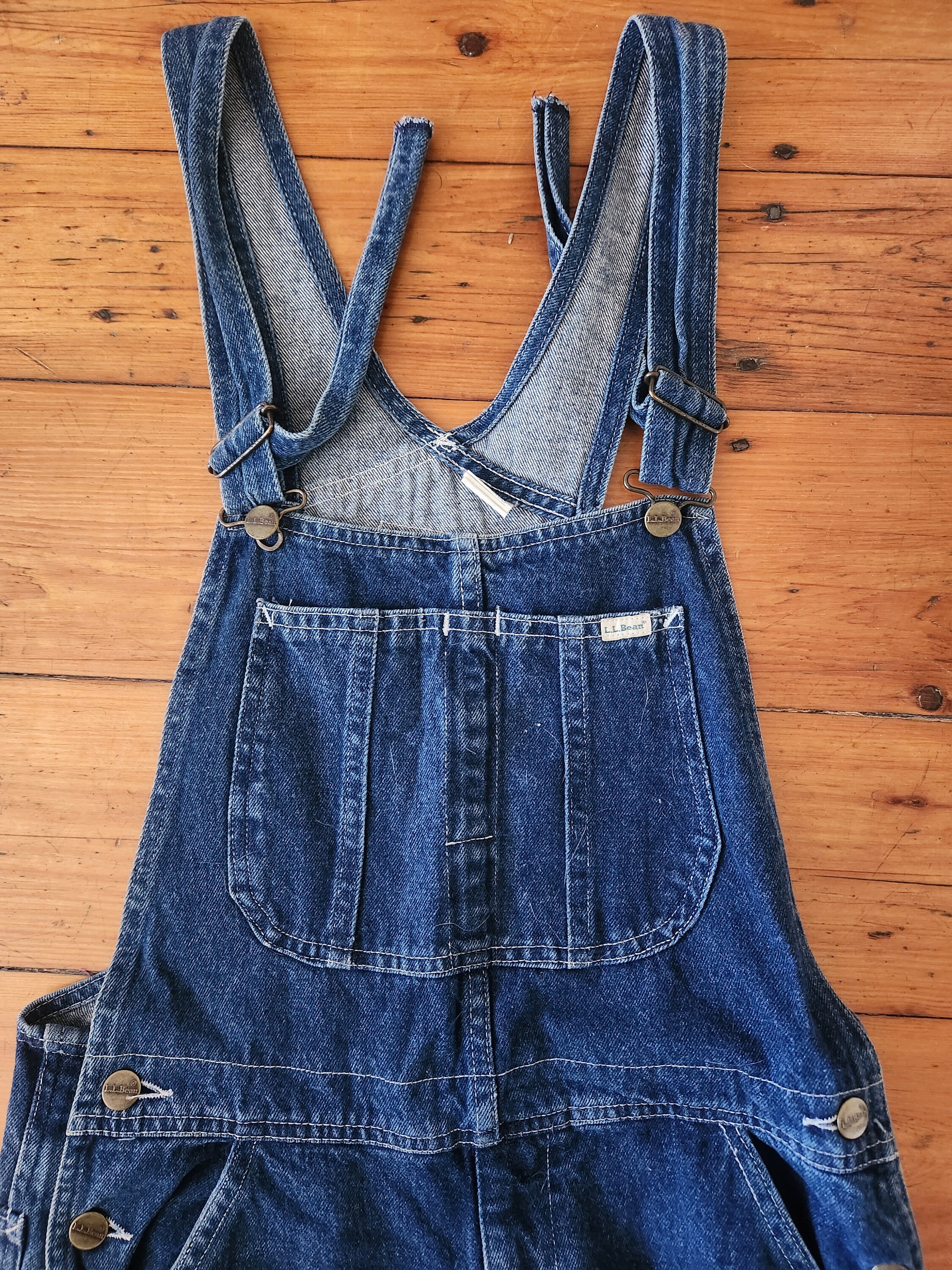 70’s LLbean DENIM COVERALL Vintage 70s/80s L.L. Bean Denim Overalls Sz 32/32 Made in