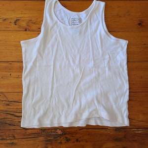 Vintage 90s Calvin Klein Cotton Tank Top sz L Made in USA