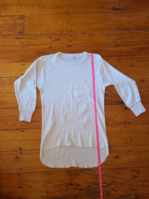 Vintage 80s Hanes Thermal Long Sleeve Shirt Sz L Made in USA - Etsy