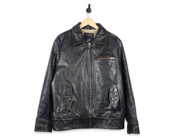 gap leather jacket mens