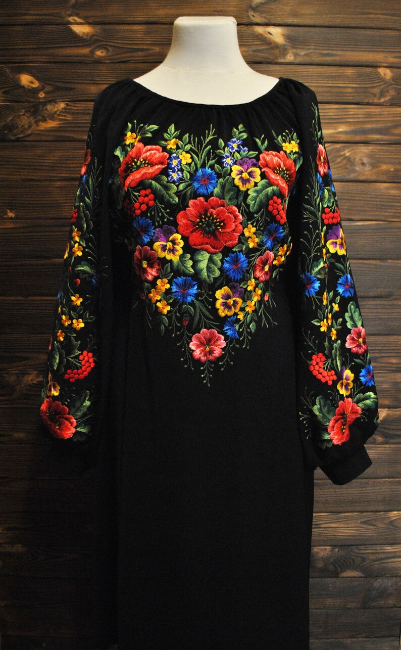 wildflowers embroidered maxi dress