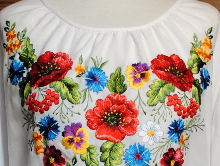 Sheer Shirt with Embroidered Floral Details - White main image 0