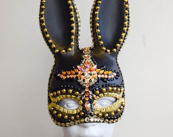 Bunny Mask Men's Women's Egyptian Rabbit Animal Halloween Costume