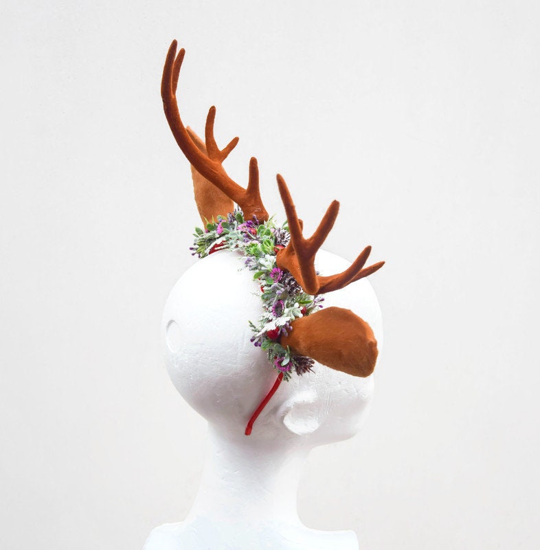Rentier-Geweih-Stirnband – Weihnachtskostüm Mit Glöckchen, Für Erwachsene & Teens