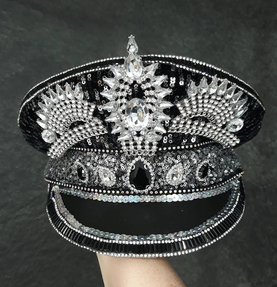 Black and Silver Custom Design Captain