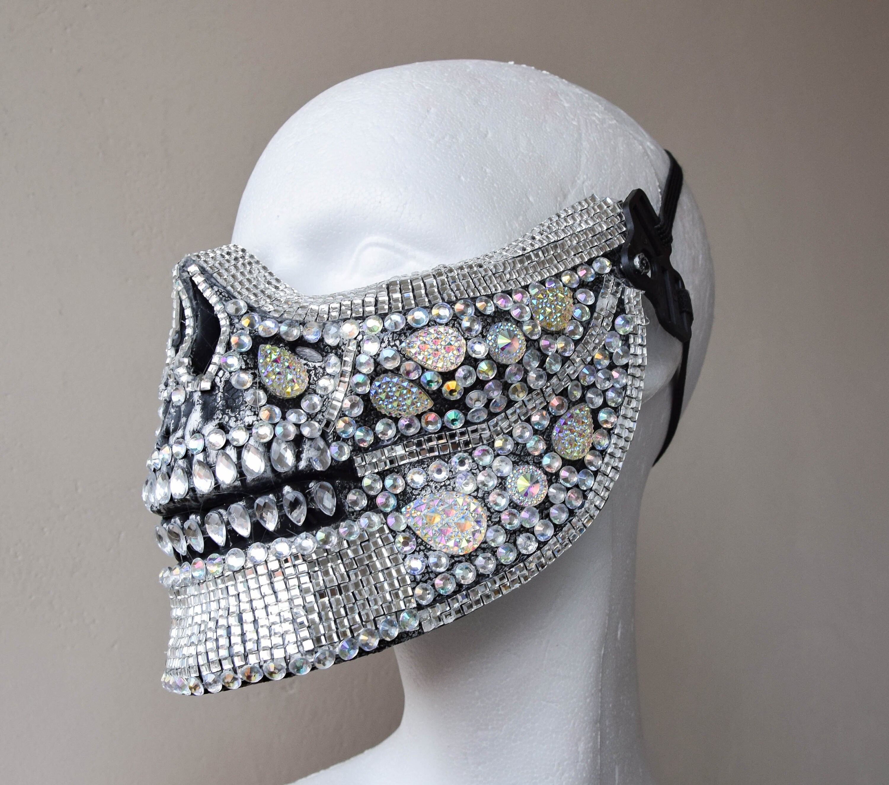 Máscara De Calavera Plateada De Plástico Para Halloween Y Fiestas De Disfraces, Unisex, Ideal Para Hombres Y Mujeres