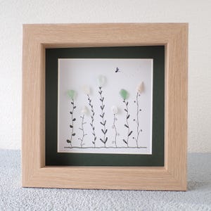 Sea Glass & Shell Garden - Sea Glass Art Picture