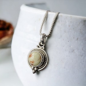 Sterling Silver Cinnabar Charm