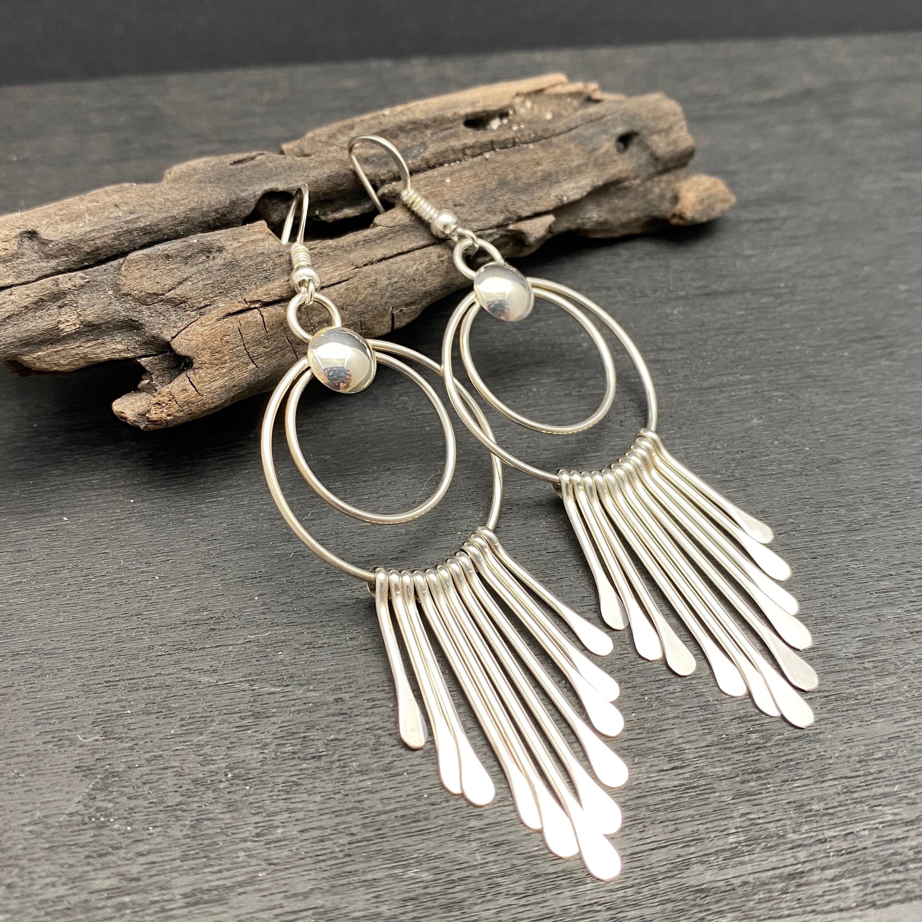 waterfall fringe earrings