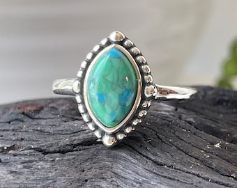 Turquoise Sterling Silver Stone Ring