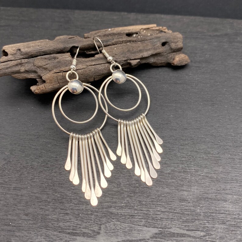 waterfall fringe earrings