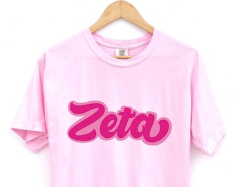 Koszulka stowarzyszenia Zeta Tau Alpha, koszulka Comfort Colors Blossom