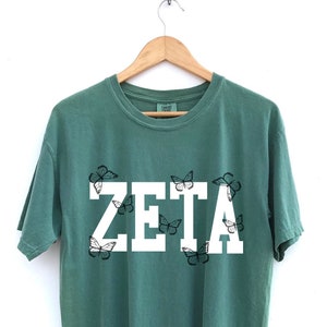 Zeta Tau Alpha // ZTA // The Keely Butterfly Sorority Shirt // Comfort Colors // More Colors Available!