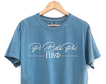 Koszulka Pi Beta Phi, koszulka greckiego stowarzyszenia studenckiego Comfort Colors