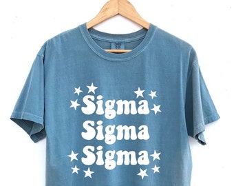 Tri Sigma // Sigma Sigma Sigma // Seeing Stars Sorority Shirt // Comfort Colors // More Colors Available!