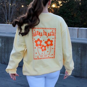 The Yellow Harley Sorority Crewneck Sweatshirt // Sorority Sweatshirt // Sorority Gift