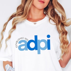 Alpha Delta Pi // ADPi // Established Arch Sorority Shirt // Comfort Colors // Sorority Gift