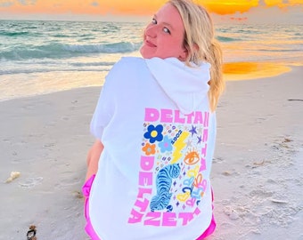 Sorority Hooded Sweatshirt: Official Greek Licensed, Cozy Oversized Fit