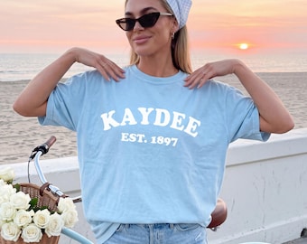Kappa Delta // Maglietta della confraternita Bubbly Arch // Comfort Colors // Maglietta KAYDEE // Regalo della confraternita // Abbigliamento per la vita greca