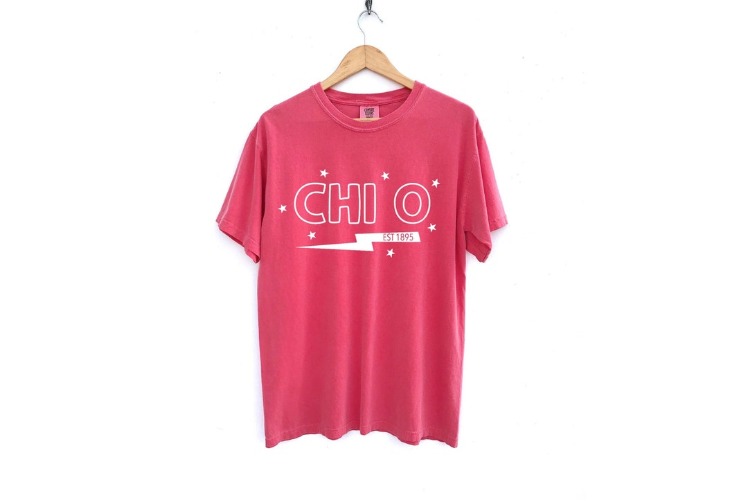 Chi Omega // Chi O // ORIGINAL Lightning Bolt Sorority Shirt // Comfort ...