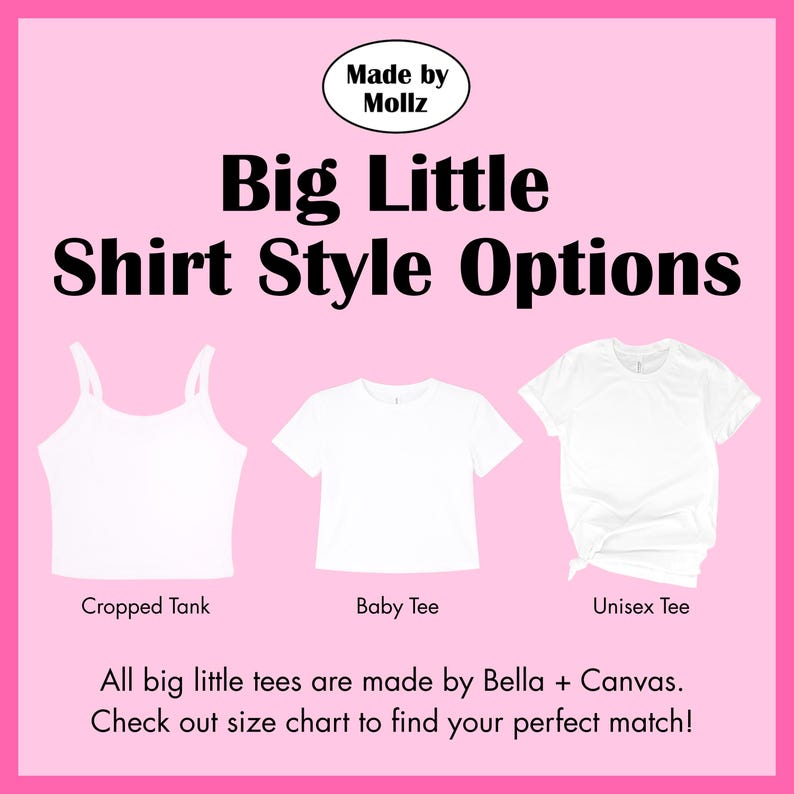 Strawberry Big Little Shirts | Big Little Reveal Baby Tees | Matching Sorority Family Shirts | Little Big GBig GGBig image 4