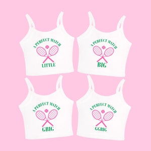 Perfect Match Big Little Reveal Shirts - Benutzerdefinierte Sorority Family T-Shirts, passende Big Little Sorority Shirts