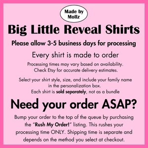 Strawberry Big Little Shirts | Big Little Reveal Baby Tees | Matching Sorority Family Shirts | Little Big GBig GGBig image 3