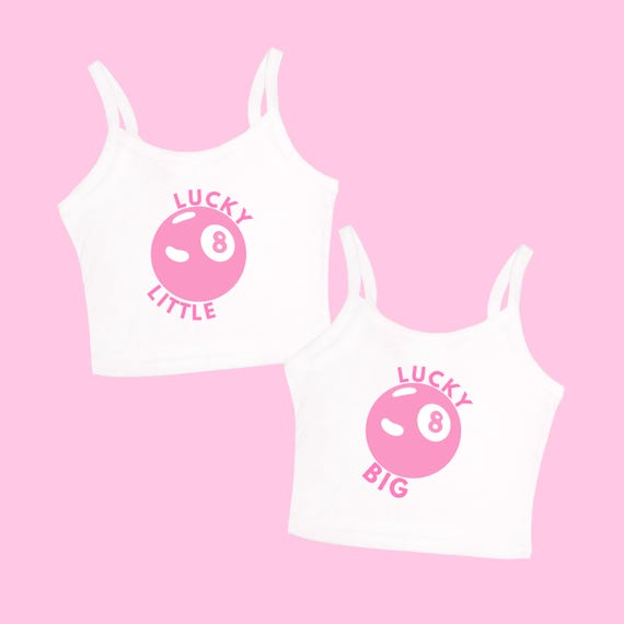 Custom Pink 8 Ball Big Little Shirts – Sorority Family Reveal Tees