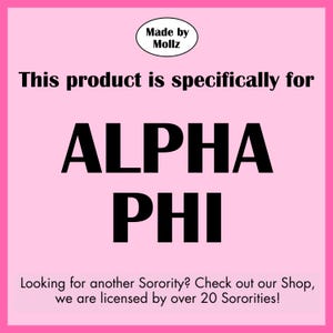 Alpha Phi Sorority Sweatshirt – Light Pink Hoodie, Matchbox Design, Greek Life Apparel, Big Little Reveal Gift image 3