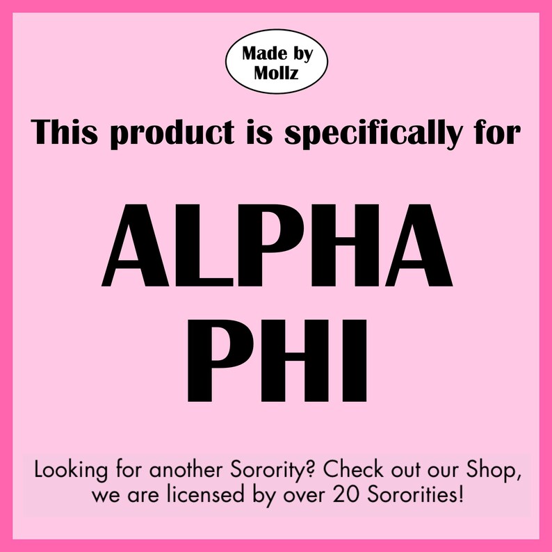 Alpha Phi Sorority Sweatshirt – Light Pink Hoodie, Matchbox Design, Greek Life Apparel, Big Little Reveal Gift image 3