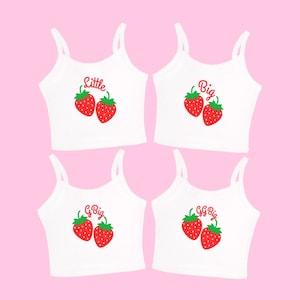 Strawberry Big Little Reveal Shirts - Benutzerdefinierte Sorority Family T-Shirts, passende große kleine Sorority Shirts