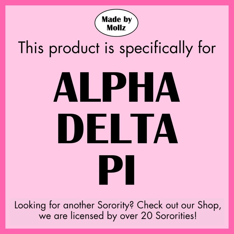 Adpi Greek Letters Shirt // Alpha Delta Pi // Sorority Shirt ...