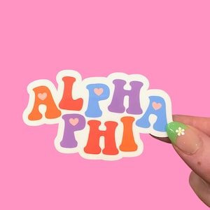 Sorority Sticker: Lustige Buchstaben, griechische Geschenk