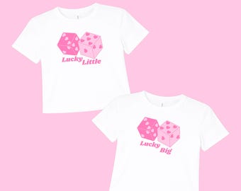 Lucky Dice Big Little Shirts // Big Little Reveal Tanks // Matching Sorority Family Shirts // Little Big