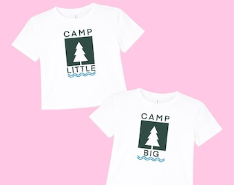 Camp Big Little Shirts // Summer Camp Big Little Reveal Tees // Matching Sorority Family Shirt